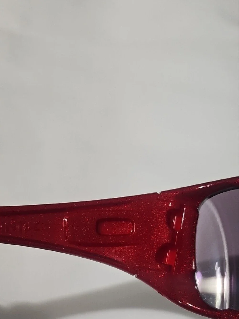 Oakley Red Frame Black Lenses Sunglasses